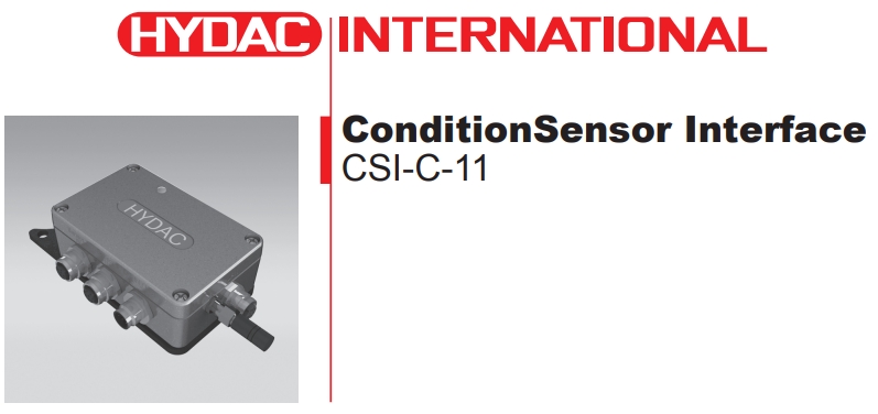 HYDAC CSM-E油污染度偵測儀搭配之監控通訊介面CSI-C-11 BOX