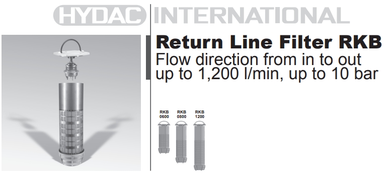 Return Line Filter, RKB(回油氣泡消除及過濾）型錄